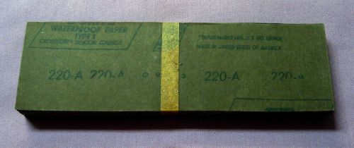 Norton tufbak durite waterproof paper silicon carbide, 220-a, 2.75&#034;x9&#034; for sale