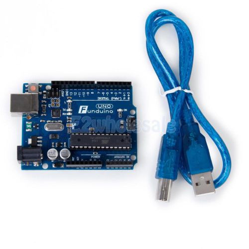Compatible 2012 Funduino UNO R3 Development Board Microcontroller + USB Cable