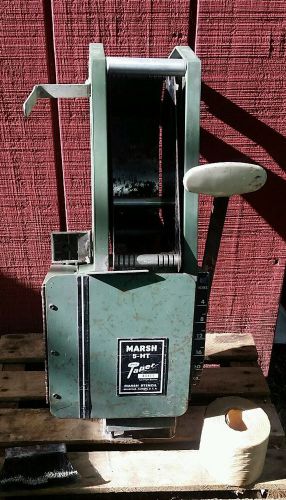 Vtg marsh 5-ht paper tape dispensing machine tool industrial factory steampunk for sale