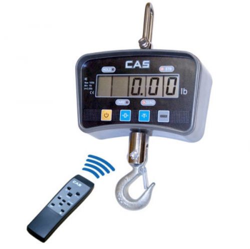 CAS IE-2000C, LCD Crane Scale, 2000 lbs x 1 lbs With Remote