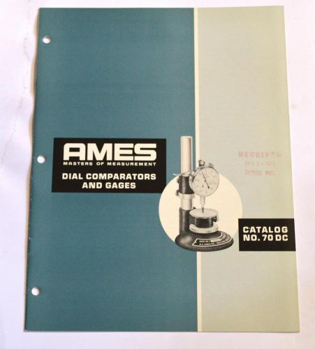 AMES 70DC DIAL COMPARATORS AND GAGES BROCHURE
