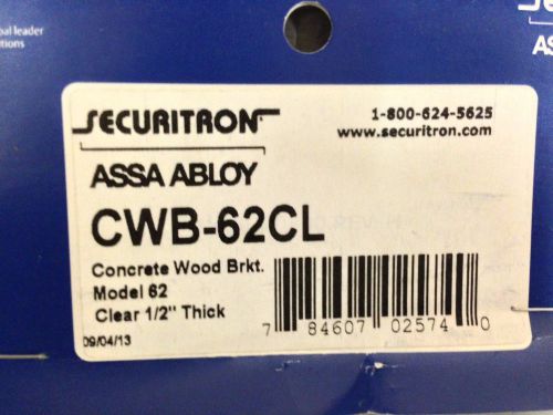 Securitron CWB-62CL Alum.Header Brket Concrete/Wood/Steel Frame - (Lot of 2)