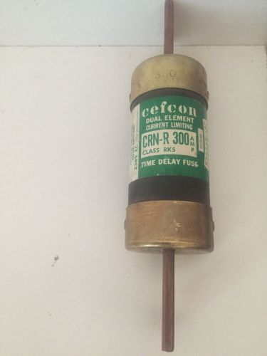 NEW-OLD-STOCK-CEFCON-DUAL-ELEMENT-CURRENT-LIMITING 300AMP FUSE CRN-R-300