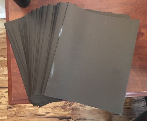 Box Of 25 Two Pocket Avery Folders Black W/ Business Card Insert
