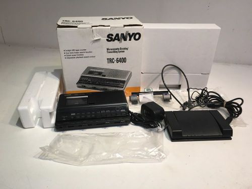 Sanyo TRC-6400 Microcassette Dictating Transcribing System In Box