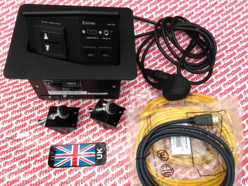 extron HSA 200 cable cubby hdmi input complete with cables &amp; clamps