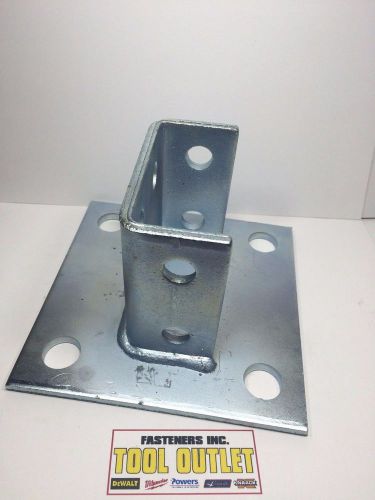 (#4777) (p2073a sq eg) squared post base for unistrut double channel (qty 1) for sale