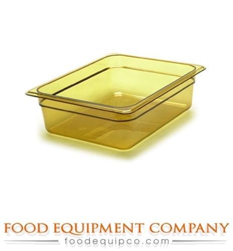 Cambro 24HP150 H-Pan™ 1/2-size 4&#034;D amber  - Case of 6