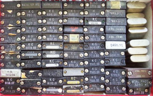 (75) Used Radio Crystal of Mixed Frequencies for Amateur and Commercial Radios
