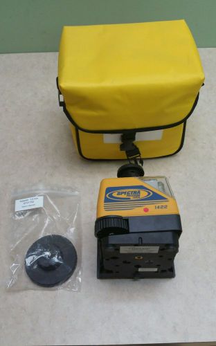 Spectra precision 1422-2 Laser Level w/ Case, Adapter--RARE old surveying laser