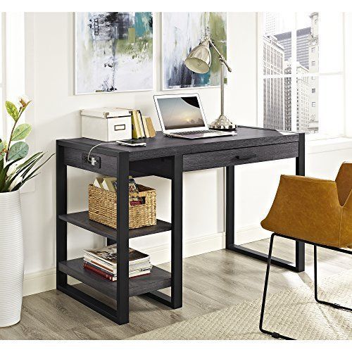WE Home Office Desks Furniture Urban Blend Computer Tech Desk 48 Charcoal New