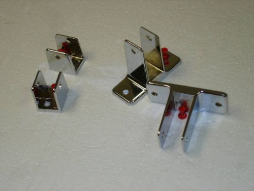 Toilet Stall Hardware - Side Panel mounting clip set