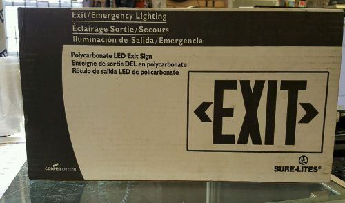 Cooper Lighting Sure-Lites Exit/Emergency Light LED Exit Sign 120/277 V LPX7