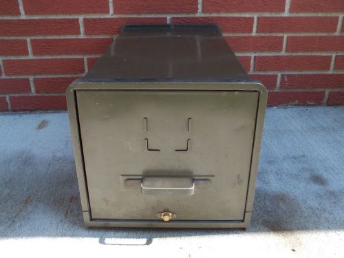 Vintage Berloy Army Green Military File Cabinet Business Industrial