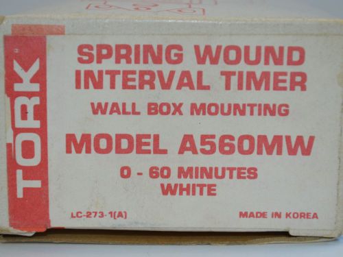 Nsi/tork a560mw new in box 0-60 min spring wound internal timer wall box mount for sale