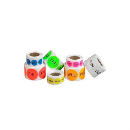 Tape Logic Inventory Labels, Days of the Week, THU, 2, Green, 500 Per Roll