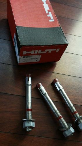 Hilti kwik bolt  kb-tz ss304 5/8 x 6 stainless box-15 for sale