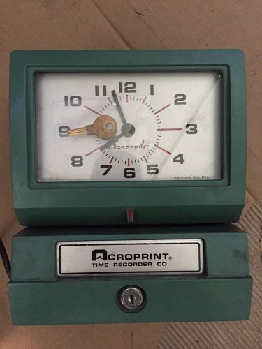 Acroprint Manual Time Recorder Time Clock Model 125AR3