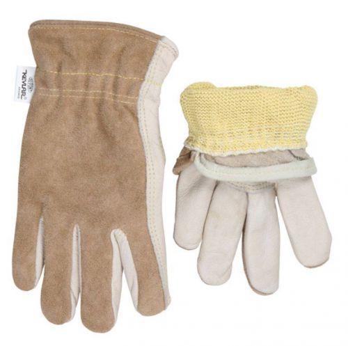 Mcr safety 3204k size xl cow leather driver gloves sewn w/kevlar - 1 dozen for sale