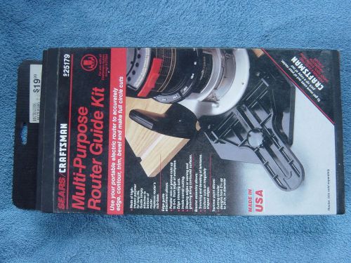 Multi-purpose router guide kit Sears Craftsman 925179 barely used made in USA