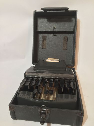 Vintage Stenograph Reporter Model Machine Skokie IL. Stenographic Machines Inc
