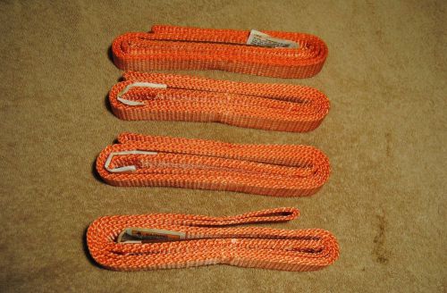 4 new 3ft nylon lifting slings tow straps vertical 2400 choker 1920 basket 4800 for sale