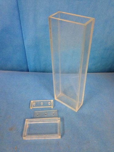Plastic Acrylic Lab Tank 12&#034; x 3-1/2&#034; x 1-1/4&#034; With Lid