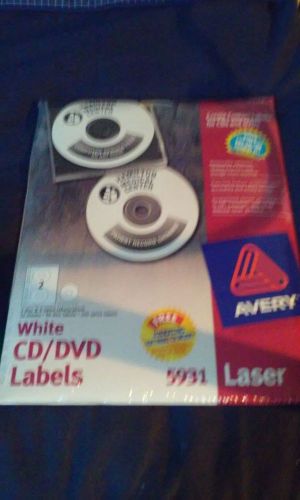 Avery 5931 Removable CD/DVD Labels 50 Disk/100Spine Labels