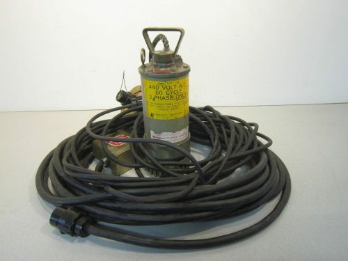 Prosser Industries Sump Pump Model 1234B 440V, 60 Cycle, 3 Phase