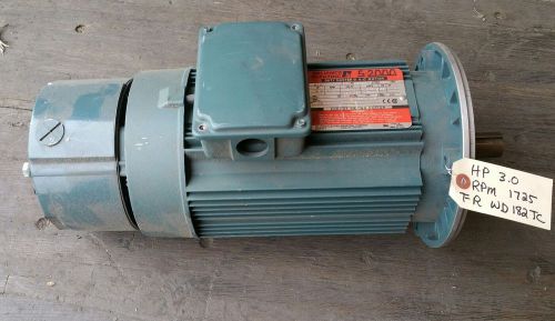 New Reliance Electric Brake Motor 3hp FREE SHIPPING P18A7203N #1308MW065