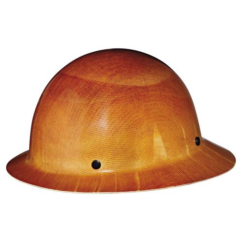 Msa tan skullgard hard hat with staz-on suspension and full brim 454664 for sale