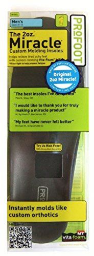 PROFOOT Original Miracle Insole, Men&#039;s 8-13, 1 Pair (Pack Of 6)