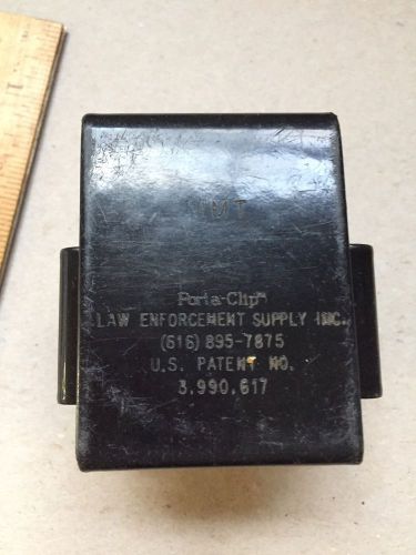 Police radio uniform belt clip made of covered steel for sale