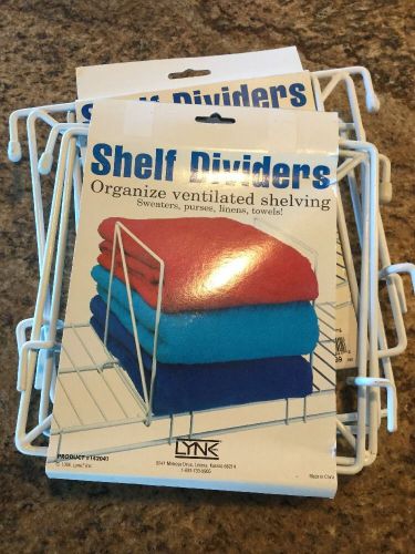 Link shelf dividers ventilated shelving x 3 for sale