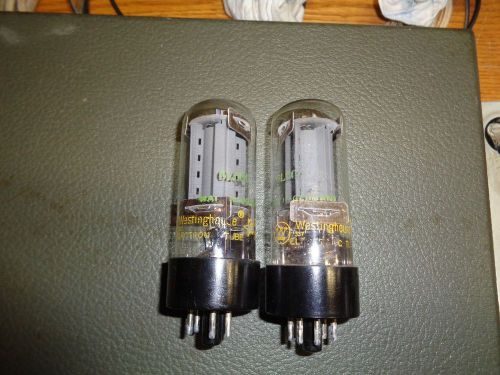 Great Mached Pair Of Westinghouse 6L6GC tubes.Made In Germany