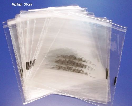 10 - 10 x 15 SUFFOCATION WARNING RESEALABLE POLY BAGS 1.5 MIL OPP BAGS