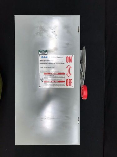 Cutler-hammer disconnect type 1 dh323ngk 100 amp safety switch 240v *fused* for sale