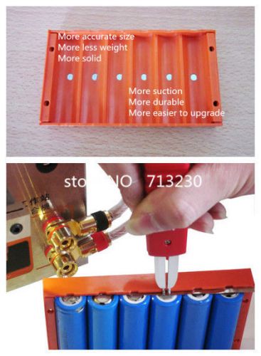 6 section battery pack fixture 18650 strong magnetic battery clamp 18650 battery for sale