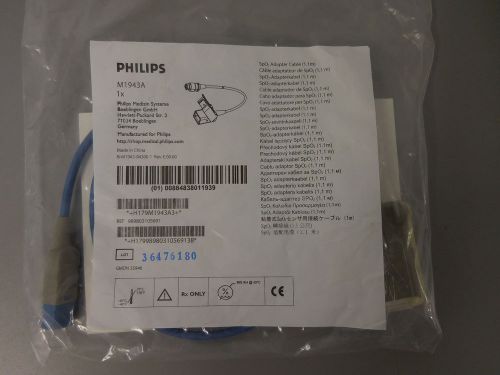 M1943a spo2 adapter cable extension original hp philips oem for sale