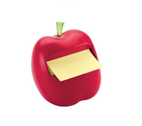 Apple Shaped Dispenser Pop Up Notes Dispenser 3 x 3 Inch Notes 1 Canary Note