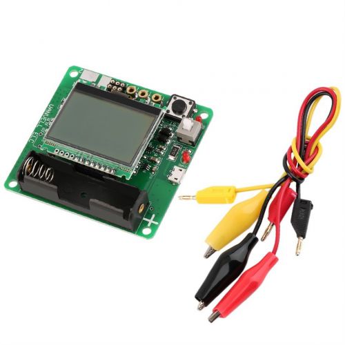 M328 LCD Transistor Tester Diode Capacitance Inductor ESR LCR Meter USB@P