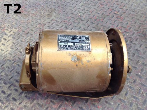 Bell &amp; Gossett M80055 Electric AC Motor 1/4HP  3PH 208-230/460V 1/2&#034; Shaft