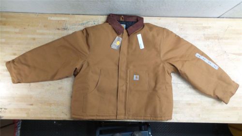 Carhartt j002 brn reg xxl size 2xl 50-52 in chest brown insulated men&#039;s jacket for sale