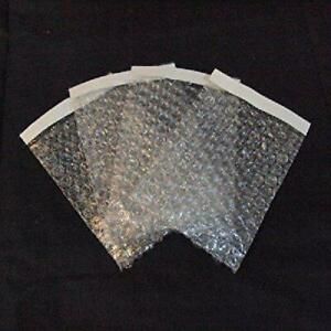 100 packs 4x7.5 SELF-SEAL CLEAR BUBBLE OUT POUCHES BAGS 3/16&#034; WRAP 4&#034;x7.5
