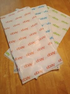 60 Sheets of Tissue Paper ~ Large 20x30 eBay Branded Blue, Red &amp; Green