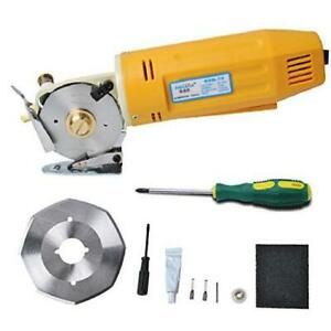 Electric Rotary Cutter for Fabric, with 70mm Blade, Hand- Held Cloth Cutting