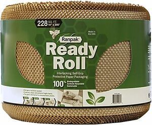 200 x 14 in Ranpak Ready Roll Protective Paper Cushioning Wrap , Eco-Friendly