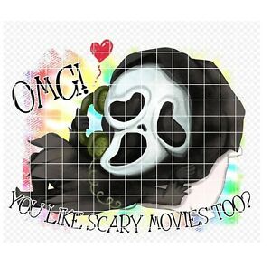 Sublimation Heat Transfer Design Halloween You Like Scary Movies Too