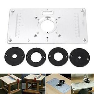For Woodworking Benches Aluminum Router Insert Plate F0P7 L5G6 2019s With E8W4