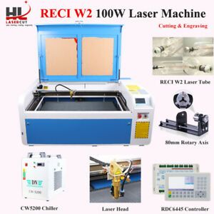 100W CO2 LASER CUTTER ENGRAVING MACHINE For Acrylic/MDF/Leather CW5200 Chiller
